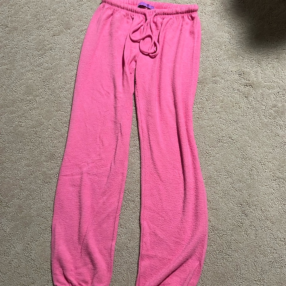 Jac Parker lazy day sweatpants …pink color size small. Excellent condition.